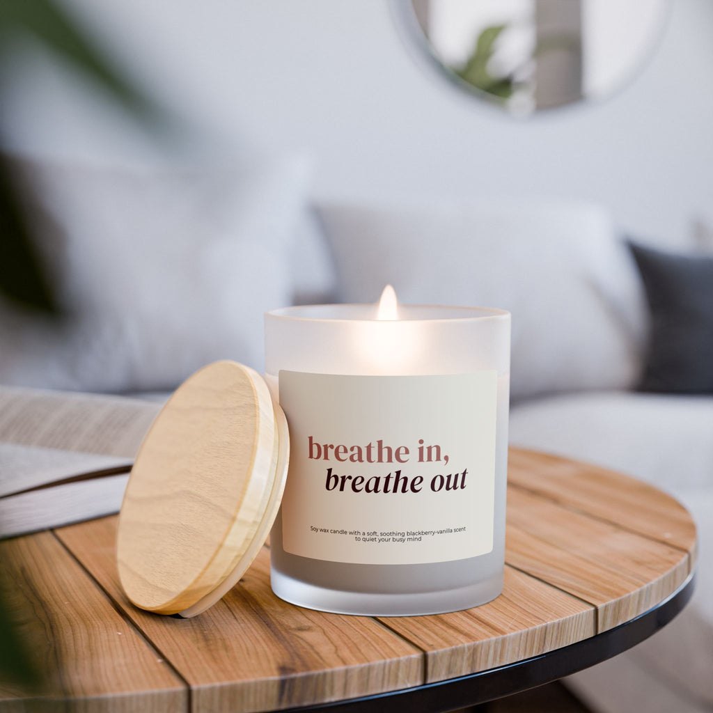 Breathe In, Breathe Out Candle