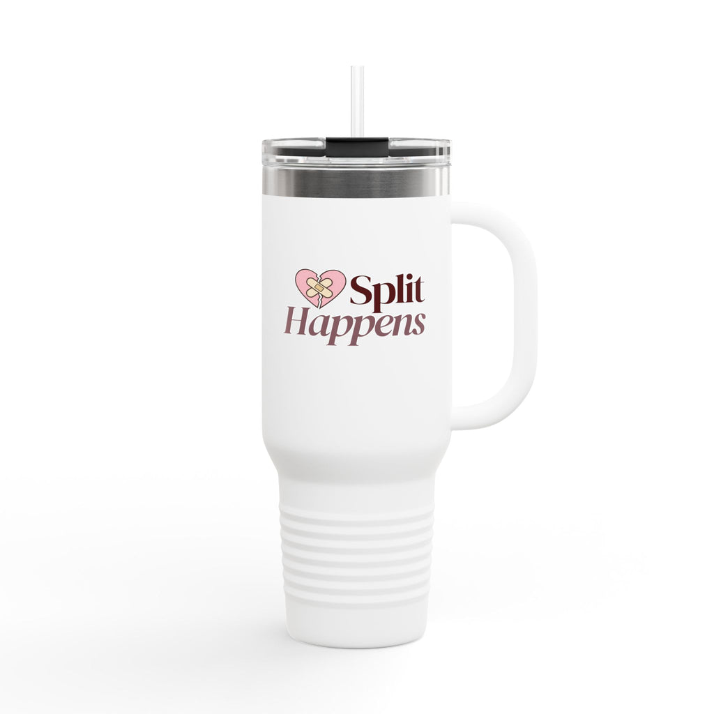 Split Happens 40oz insulated travel mug