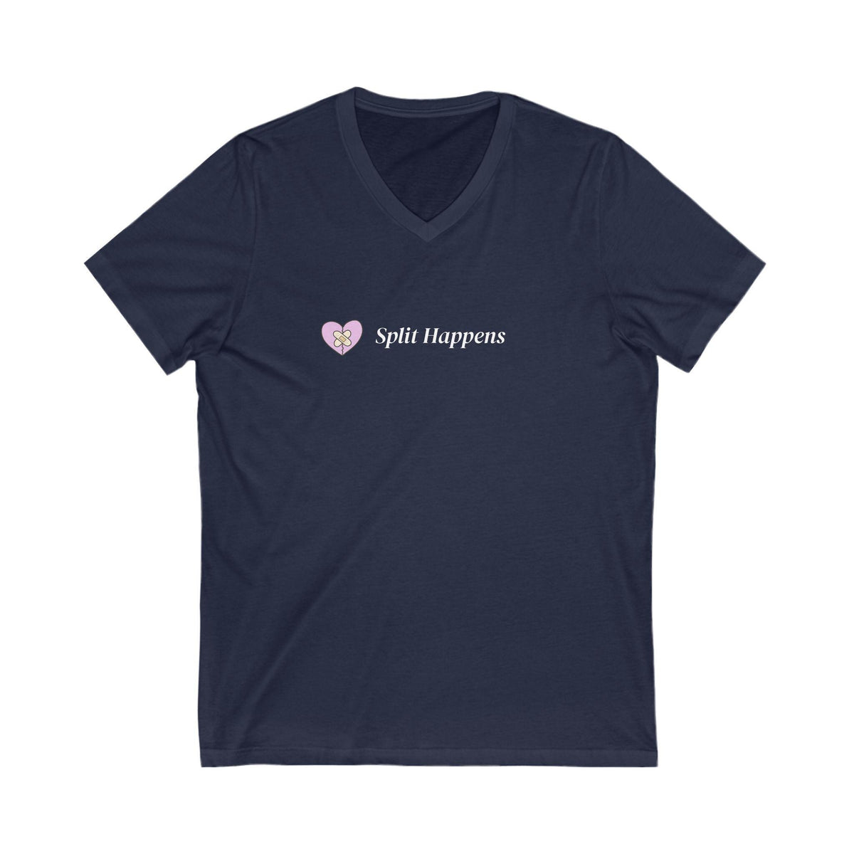 Split Happens V-Neck Tee