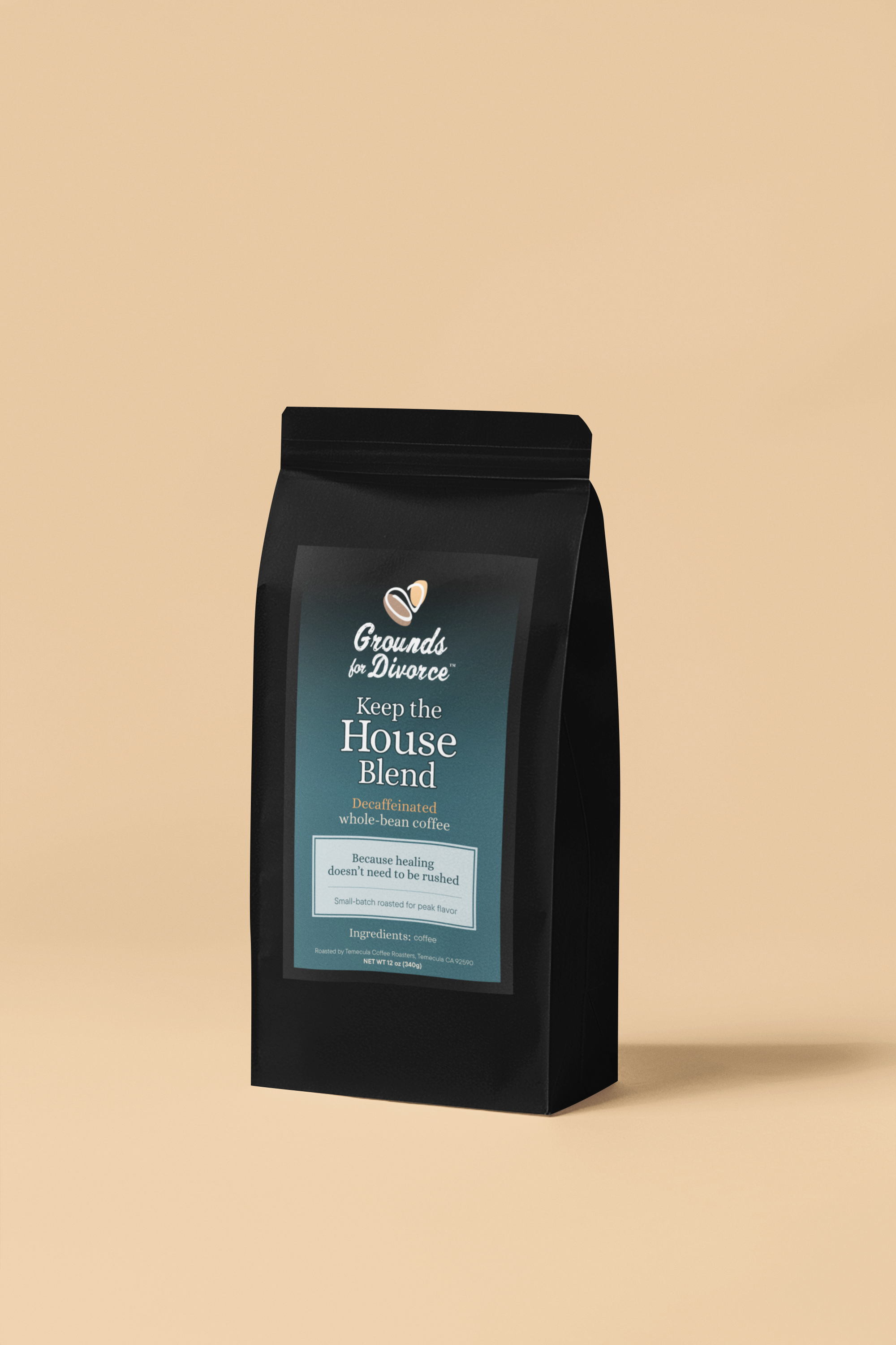 Decaf "Keep the House" blend whole bean coffee